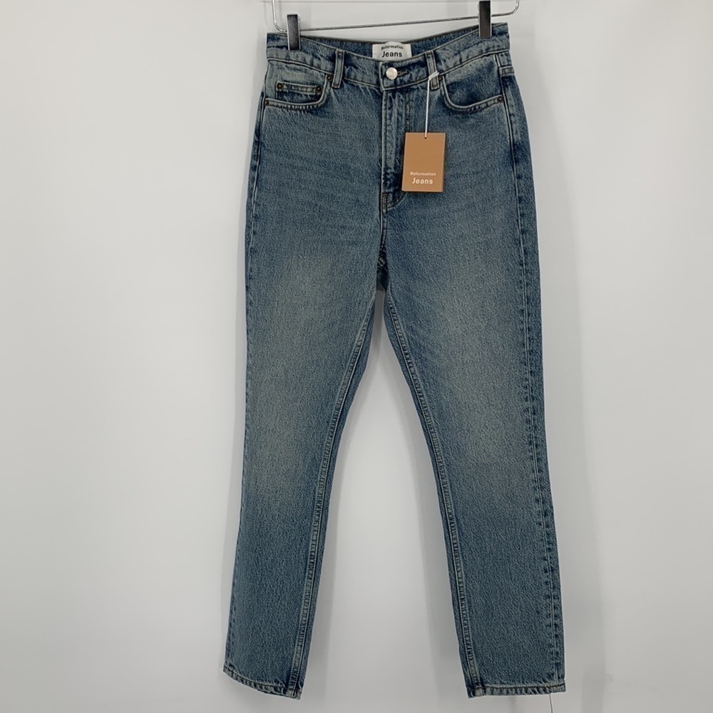 Reformation Everyday Jean Merida high rise tapered leg women new 24